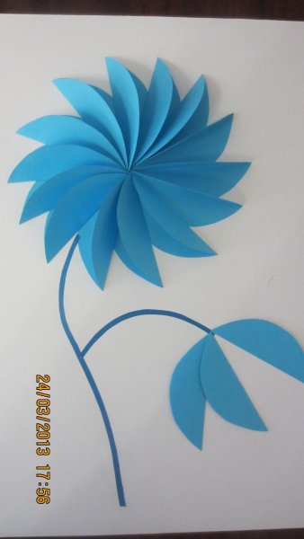 Объемная аппликация цветов