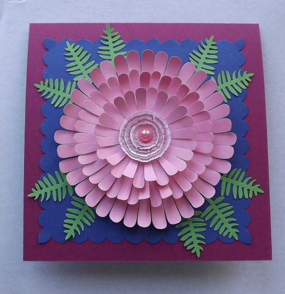 Объемная аппликация цветы