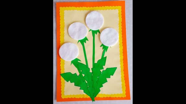 Весенняя аппликация для детей