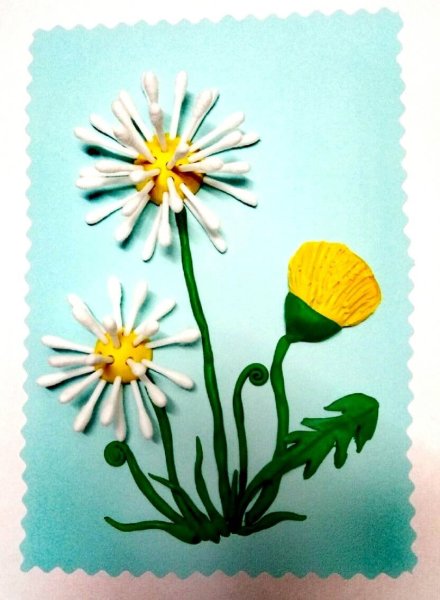 Поделки из ватных палочек