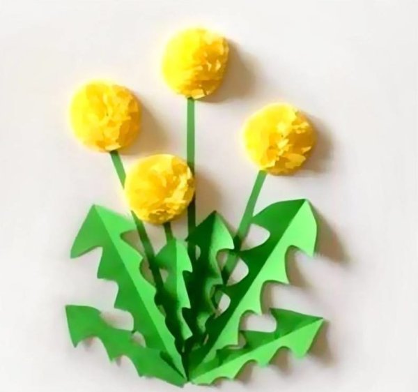Поделка весенние цветы