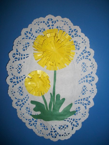 Аппликация на тему цветы