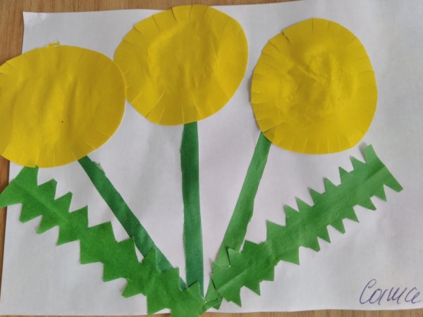 Поделка одуванчик