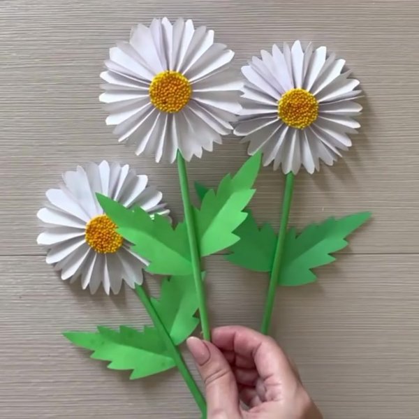 Поделки из ромашки на 8 марта
