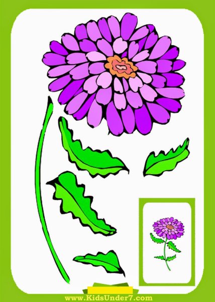 Заготовка цветок для аппликации