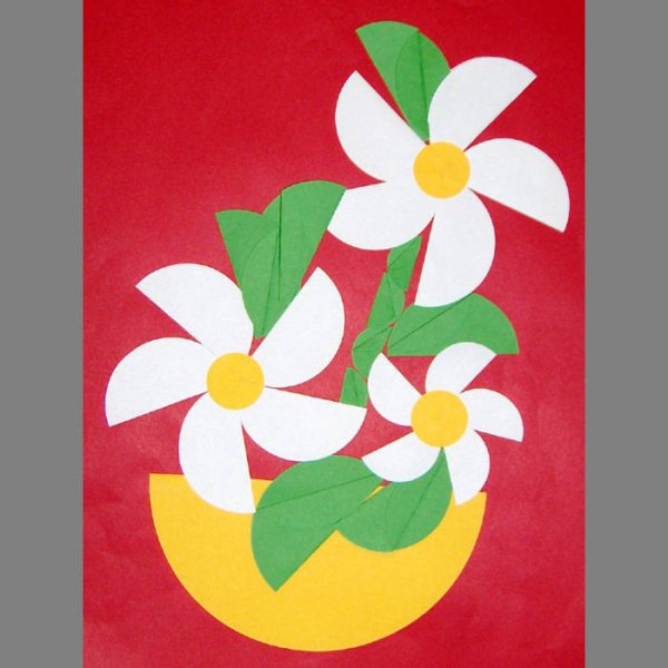 Аппликация цветов