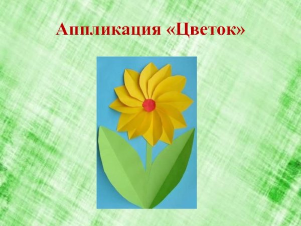 Аппликация цветов