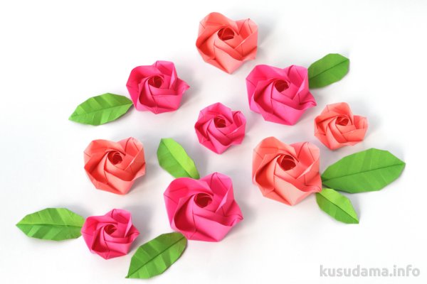 Роза из бумаги