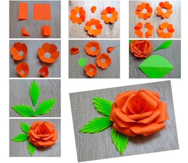 Объемная аппликация цветы