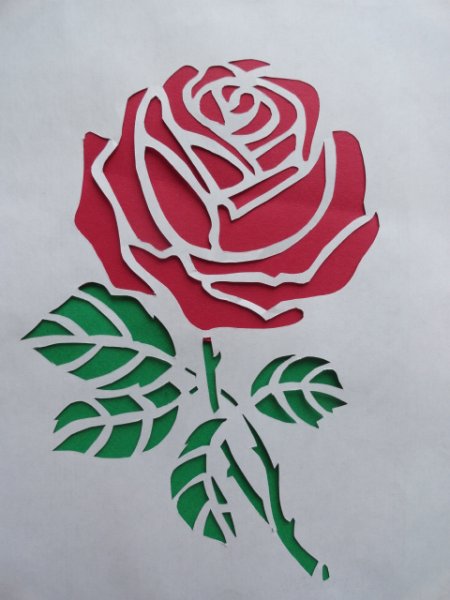 Цветы для вырезания канцелярским ножом