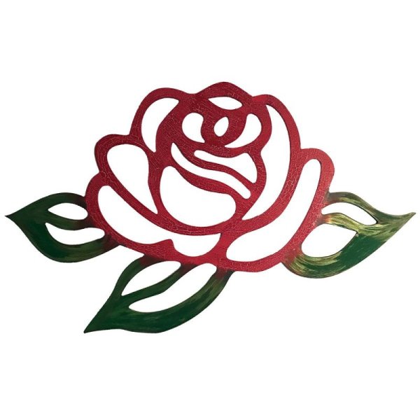 Роза шаблон для вырезания