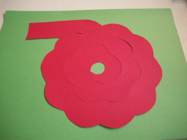 Раза из цветной бумаги