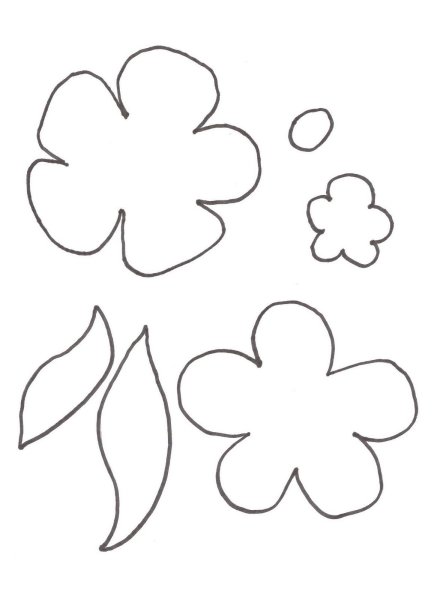 Цветы шаблоны для вырезания