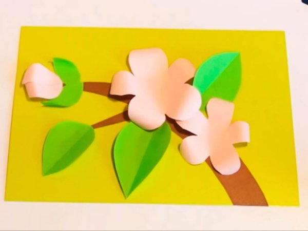 Объемная Весенняя аппликация