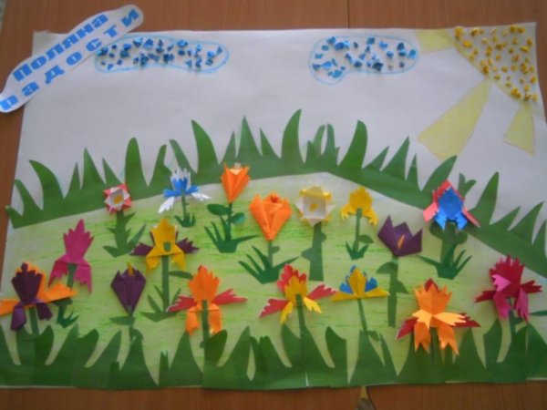 Коллективная аппликация лето старшая группа