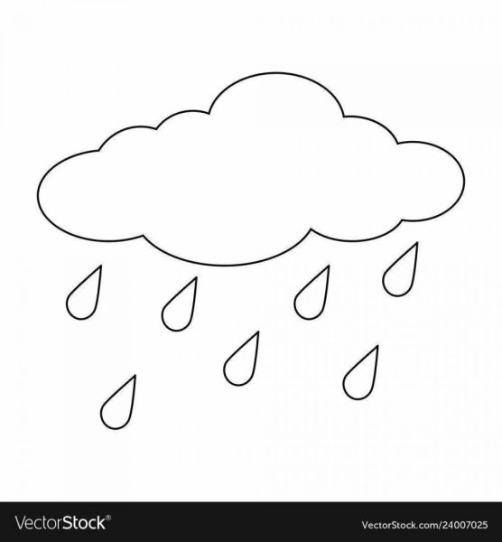 Туча раскраска для детей