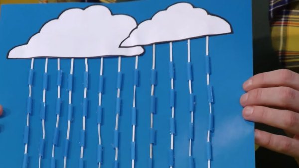 Аппликация дождик