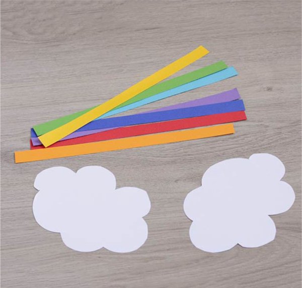 Поделка Радуга из цветной бумаги