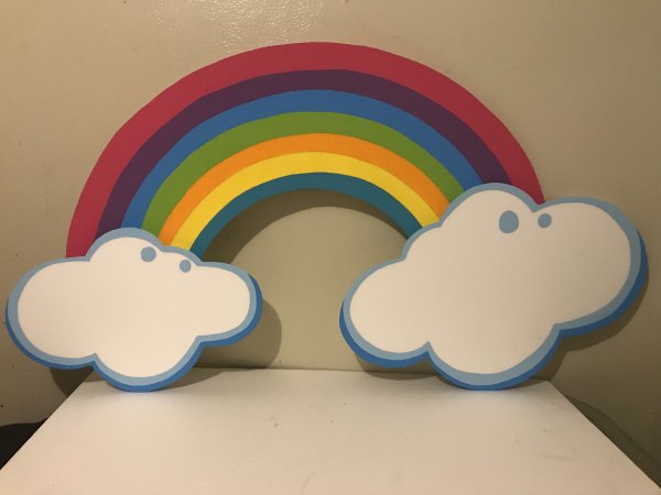 Радуга из пенопласта