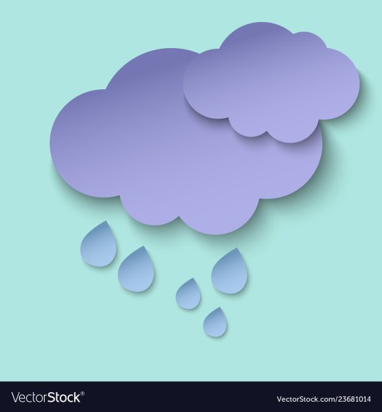 Аппликация тучка облачко