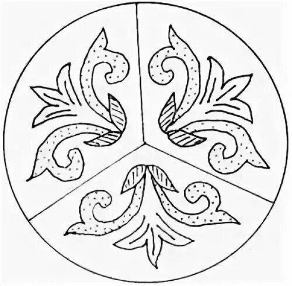 Татарские орнаменты для тюбетейки