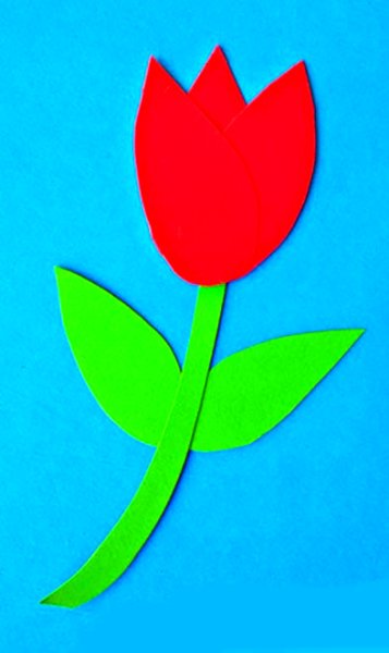 Цветы аппликация для детей