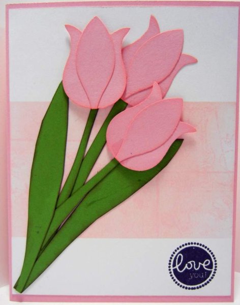 Объёмная аппликация из бумаги