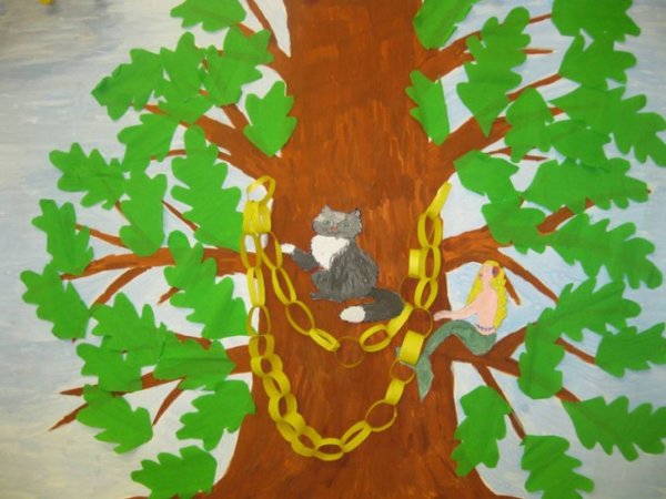 Аппликация дуб