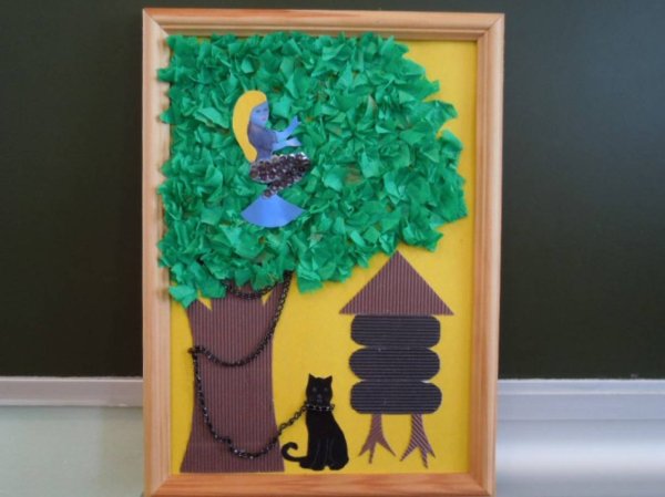 Аппликация по сказкам Пушкина