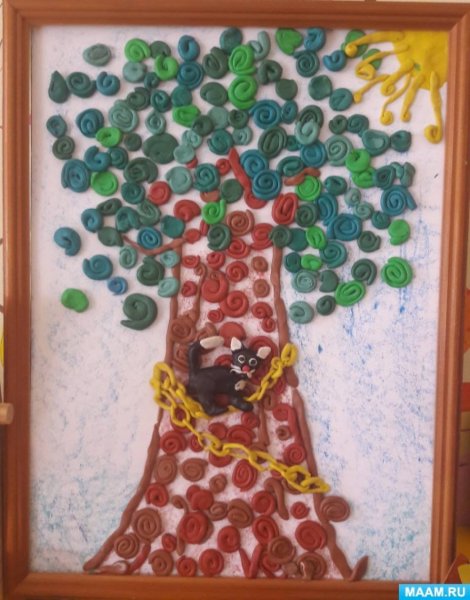 Пластилинография у Лукоморья дуб зеленый