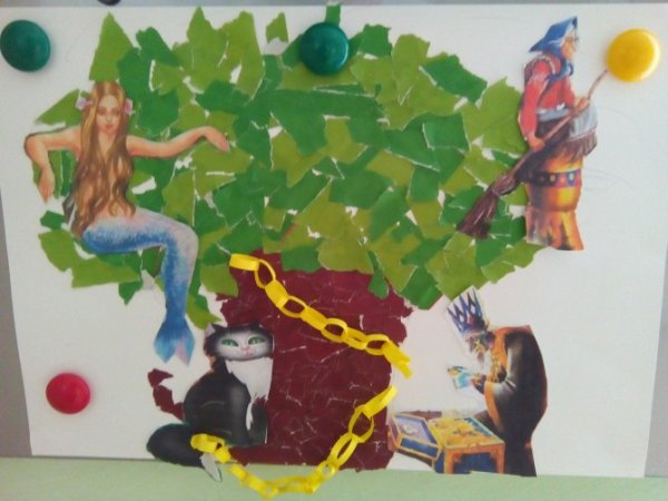 Поделка у Лукоморья дуб зеленый