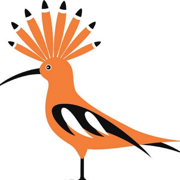 Стилизованная птица Удод