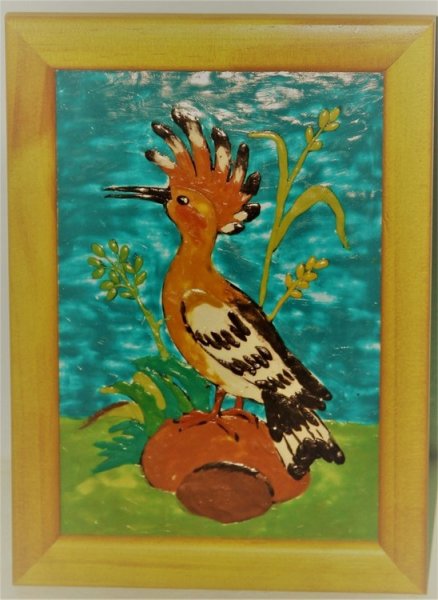 Птичка из пластилина Удод