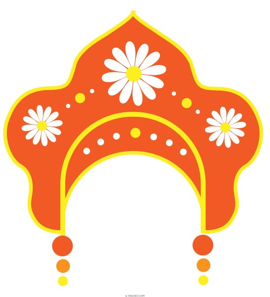 Рисование кокошника