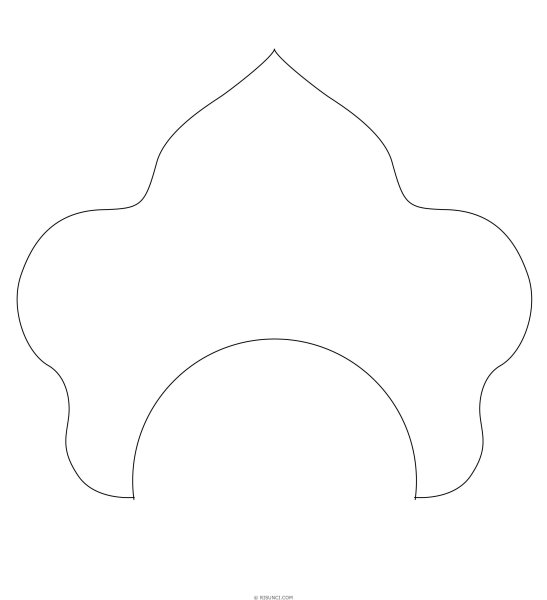 Кокошник макет