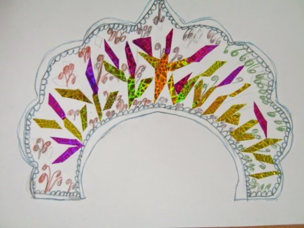 Кокошник аппликация