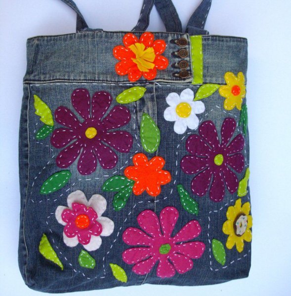 Эко сумка из джинсов