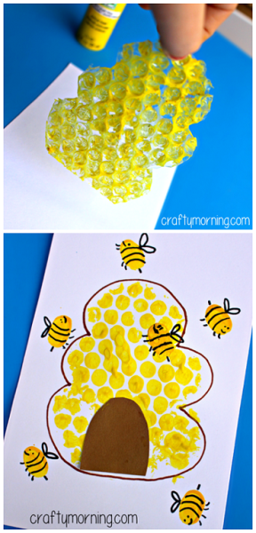 Поделка пчелы и соты