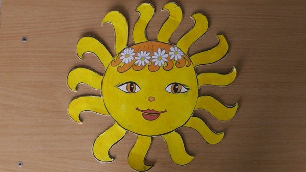 Аппликация солнышко