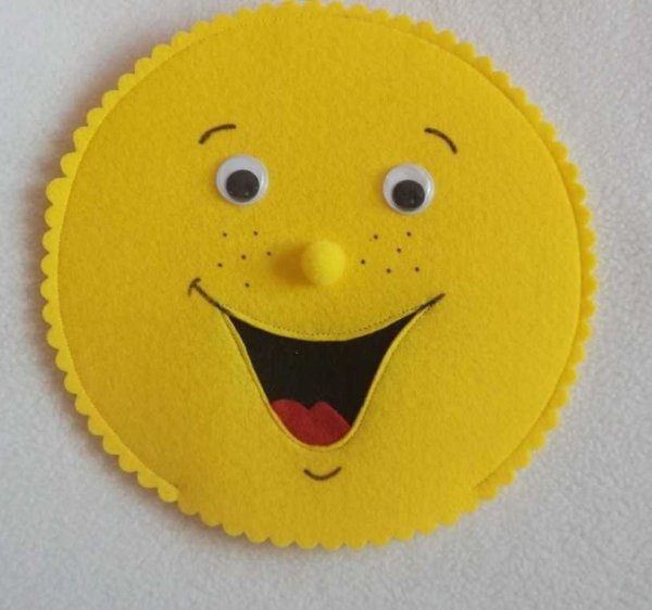 Поделка солнце из ткани