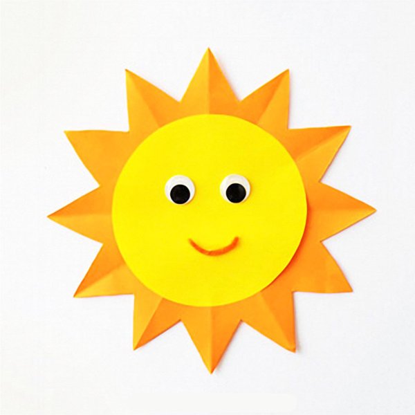 Поделка солнышко из бумаги
