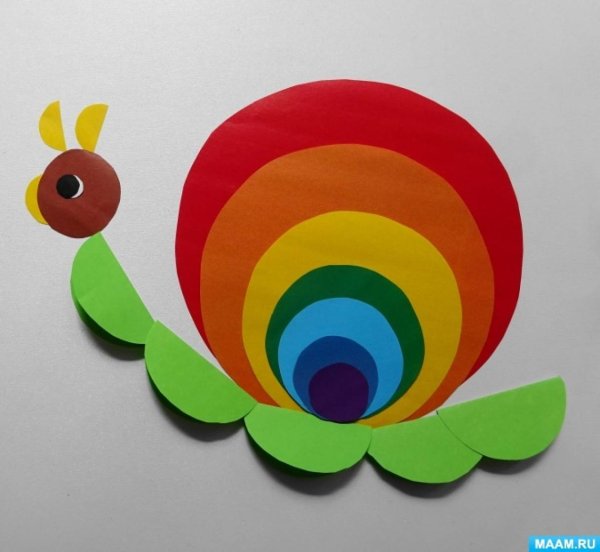 Аппликация из кругов