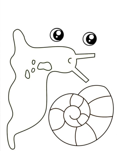 Улитка аппликация для детей