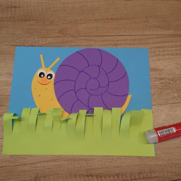 Улитка из бумаги аппликация