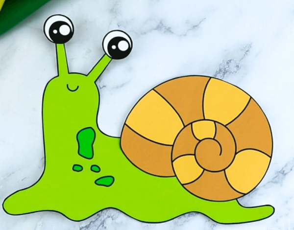 Трафарет улитки для аппликации