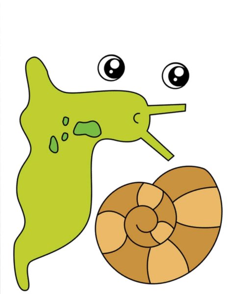 Шаблон улитки для аппликации