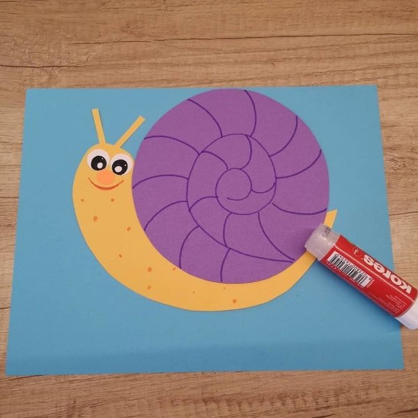 Улитка аппликация для детей