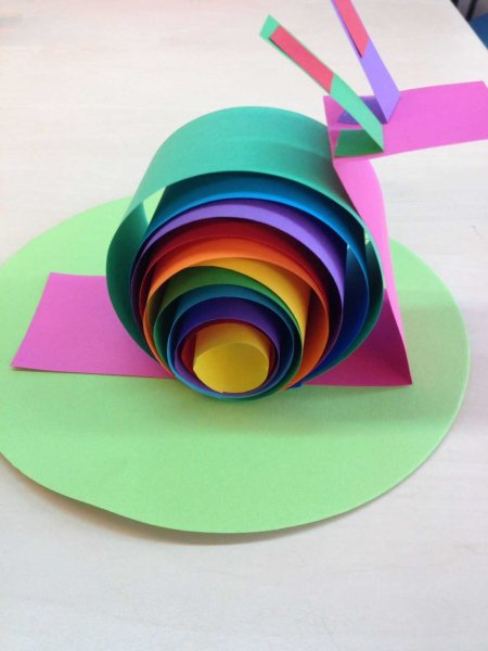 Поделки из цветной бумаги для детей