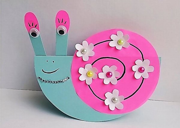 Поделка улитка