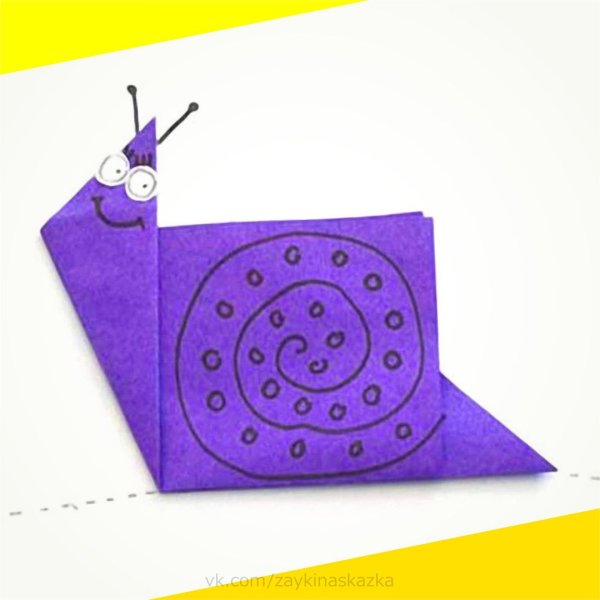 Аппликация улитка